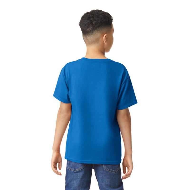 Gildan Youth Heavy Cotton T-Shirt, Style G5000B, 2-Pack, Royal, Small - Image 3